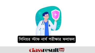 বিপিএসসি সিনিয়র স্টাফ নার্স পরীক্ষার ফলাফল