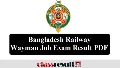 Bangladesh Railway Wayman Result