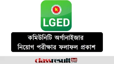 LGED কমিউনিটি অর্গানাইজার পরীক্ষার ফলাফল