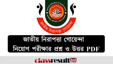 এনএসআই ফিল্ড স্টাফ পরীক্ষার প্রশ্ন সমাধান
