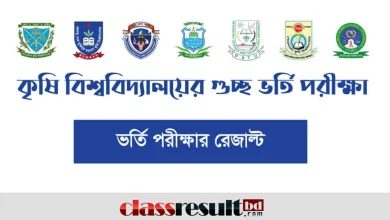 Agricultural University Admission Result