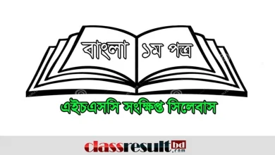 HSC Bangla 1st Paper Short Syllabus