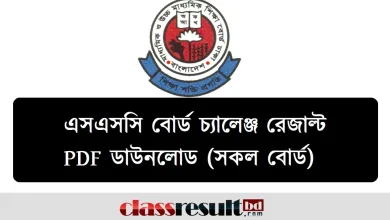 SSC Board Challenge Result 2023 Link