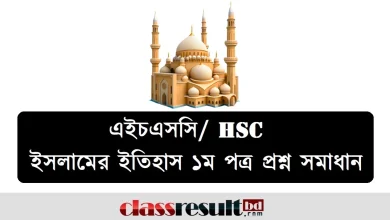 HSC Islamic History and Culture 1st Paper MCQ Question Solution