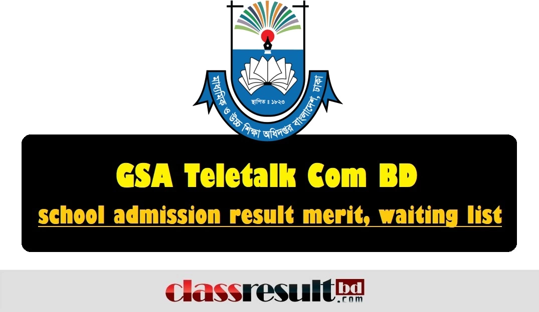 GSA Teletalk Com BD result